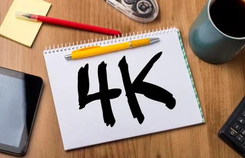 4K - Note Pad With Text Stock Photos