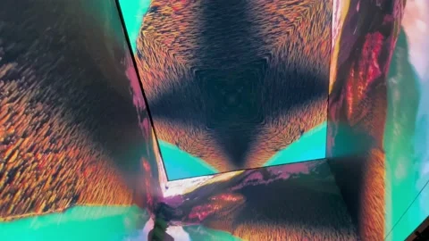 4K The Now Building, outernet major screen showcase Stock Footage 221126100