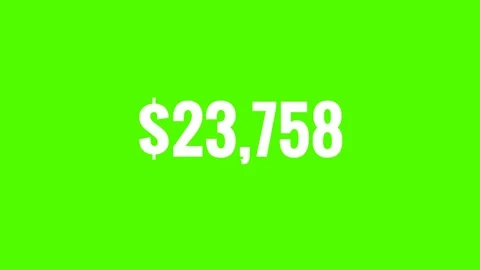 4K Number Counter Transparent Background for Amount Concepts Stock Footage 316834834