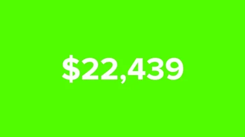 4K Number Counter Transparent Background for Amount Concepts Stock Footage 316834837