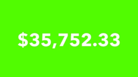 4K Number Counter Transparent Background for Amount Concepts Stock Footage 316835013