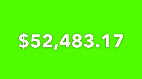 4K Number Counter Transparent Background for Amount Concepts Stock Footage 316835451