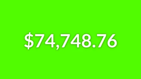 4K Number Counter Transparent Background for Amount Concepts Stock Footage 316835895