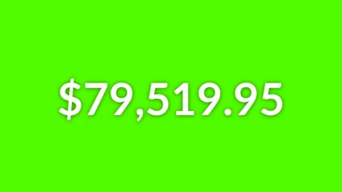 4K Number Counter Transparent Background for Amount Concepts Stock Footage 316835900
