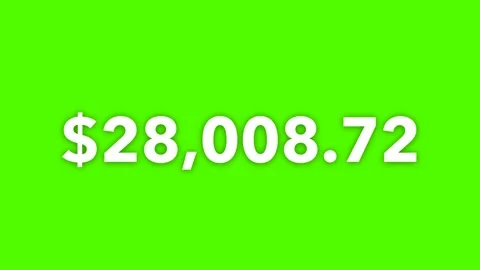 4K Number Counter Transparent Background for Amount Concepts Stock Footage 316835992