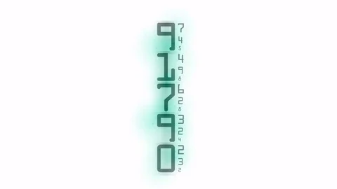 4k Numbers scrolling across screen finance digital tech data background. Stock Footage 71365803