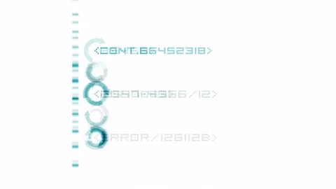 4k Numbers scrolling across the screen finance digital tech data background. Stock Footage 71374684