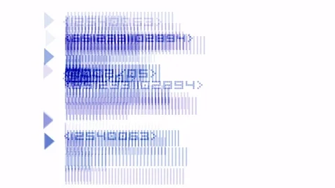 4k numbers scrolling across screen finance digital tech data background. Stock Footage 71375004