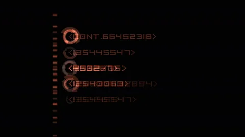 4k numbers scrolling across the screen,f... | Stock Video | Pond5