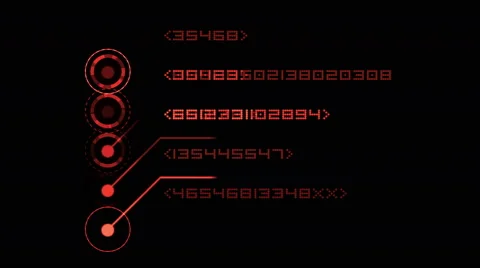 4k numbers scrolling across the screen,finance digital tech data background. Stock Footage 48637763