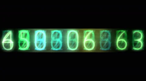 4k numbers scrolling across the screen,finance digital tech data background. Vídeos de archivo 48658093