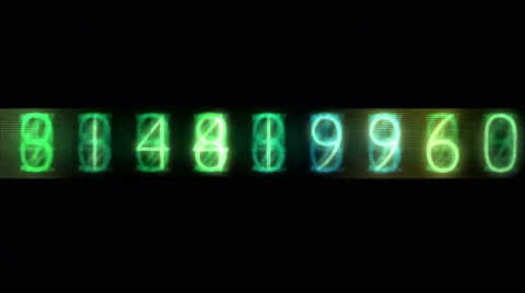 4k numbers scrolling across the screen,finance digital tech data background. Stock Footage 48661235