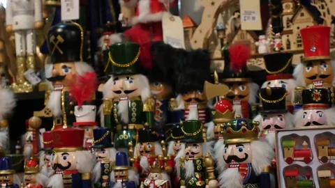 4K Nut cracker Line up Stock Footage 70312831