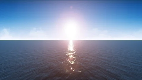 4k Ocean Landscape Horizon Loop Vídeos de archivo 93784962