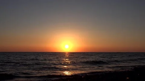 4K Ocean Sea Sunset Beach Timelapse, Stock Video Pond5