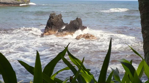 4K Ocean Waves And Rocks 05 Stock Footage 58929986