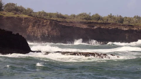 4K Ocean Waves And Rocks 17 Stock Footage 58930954