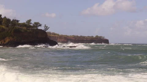 4K Ocean Waves And Rocks 16 Stock Footage 58931114