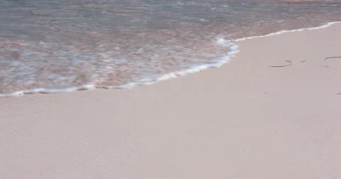 4k Ocean waves on Macao Tropical Beach Stock Footage 47506603