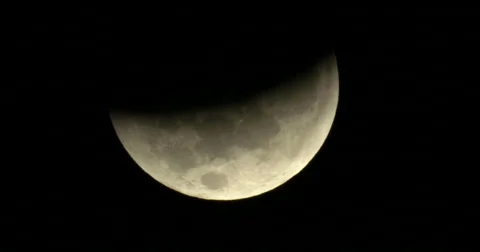 4K October Blood Moon Eclipse Time Lapse Stock Footage 42673170