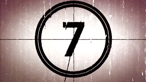 4K Old Grunge Countdown Vidéo 111594047