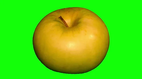 4k – One green apple 01 Stock Footage 56559376