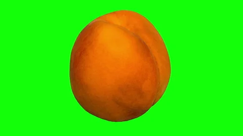 4k – One ripe peach 01 Stock Footage 56561361