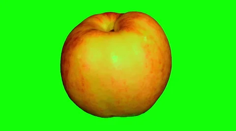 4k – One yellow and red apple 02 Video stock 56561010