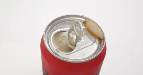 4K - Opening a can of lemonade Stock Footage 313551137