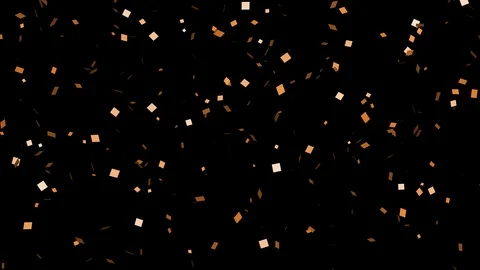 4K Orange Confetti with Alpha Stock-Footage 88325642