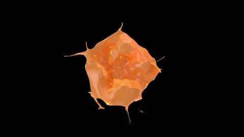 4K Orange Juice Splashing Explosion Slow Motion - Alpha channel included in Stock Footage 154754946