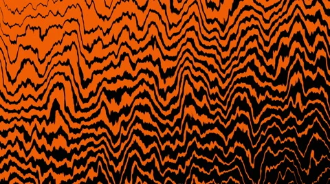 4k Orange Tiger Wave Line Movement Animation Background Seamless Loop. Stock Footage 56806610