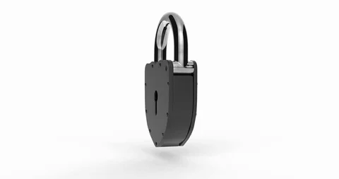 4K Orbit Animation of 3d Steel Locker Stock Footage 127202568