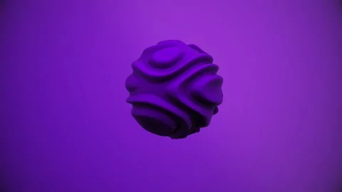  4K Organic Purple Sphere Loop Animation Background Stock Footage 161225207
