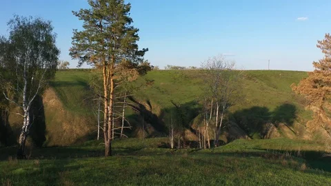 4k outdoor landscape move from right to left Stock Footage