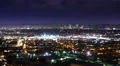 4K Overlook LA Night Cityscape 02 Pan L 4k or 4k+ Resolution