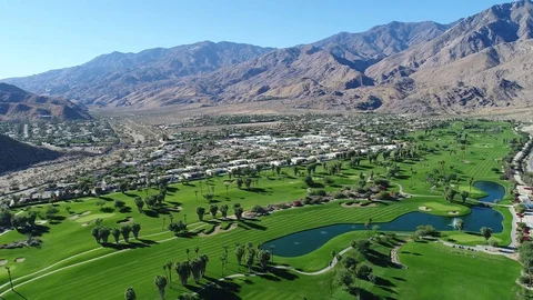 4K Palm Springs Aerial Stock Footage