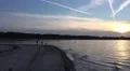 4k Panning beach people Timmendorfer Strand sunset at end of day 4k or 4k+ Resolution