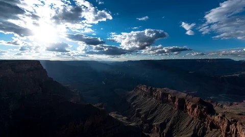 4k Panning Light Rays Grand Canyon Time Lapse Stock Footage 78654189