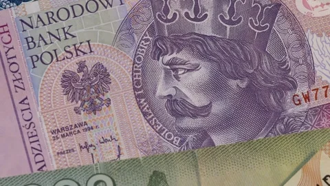 4K Panning Macro close up of Foreign Exchange Banknote collection Stock Footage 270751685