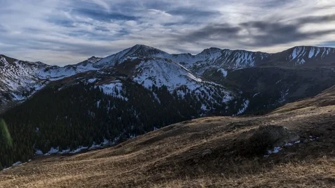 4k Panning Time Lapse Continental Divide Colorado Stock Footage 78650207