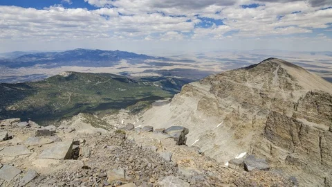 4K Panning Time-lapse on Top of Wheeler Peak Vídeo Stock 95393302