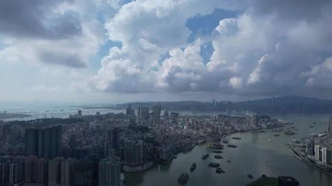 4K Panoramic Cityscape of Macao 库存影片 338364060