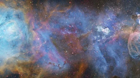 4K Panoramic flight through a star nebula 3 Vídeos de archivo 107481047