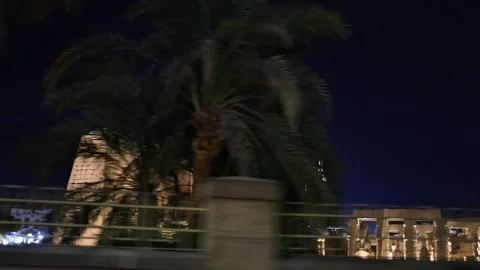 4K panoramic video of illuminated columns Stock Footage 335030345