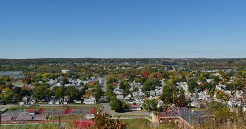 4K, panoramic view of city Vidéo 46665948