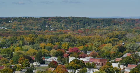 4K, panoramic view of city Vidéo 46666354