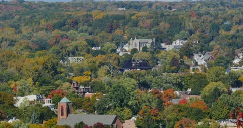 4K, panoramic view of city Video stock 46667010