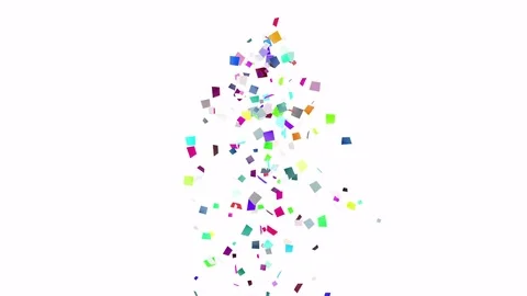 4k Paper card scrap explosion shred wedding fireworks particle pollution spread. 库存影片 73530742