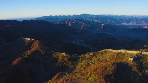 4K-PART2-GREAT WALL IN BEIJING FALL Stock Footage 119548444